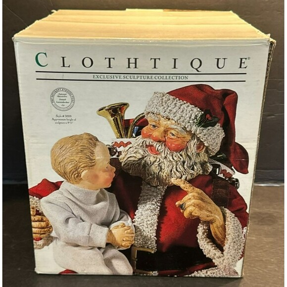 Clothtique Possible Dreams Saturday Evening Post JC Leyendecker Santa w/ Box - Picture 13 of 14